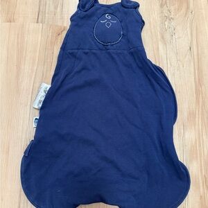 Nested Bean Navy Blue Sleep Sack with Embroidered Chick